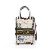 Dior Book Tote Mini White Multi