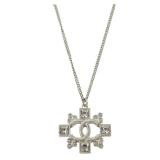 Chanel CC Silver Metal Necklace