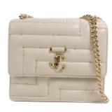 Jimmy Choo GHW 2 Way Chain Bag Ivory