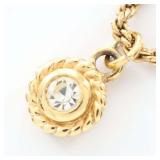 Dior Gold Rhinestone Necklace