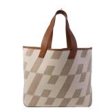 Hermes Cabas H En Biais 40 Gold