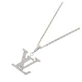 Louis Vuitton Diamond Pendant Necklace WG