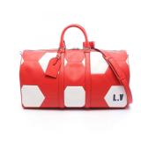 LV Keepall Bandouliere 50 Red White
