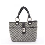 Celine Macadam Tote Bag Gray Black
