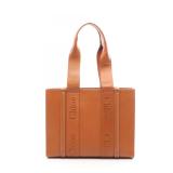 Chloe Woody Medium Tote Bag Brown
