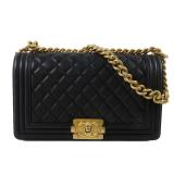 Chanel SHW Boy 25 Chain Black