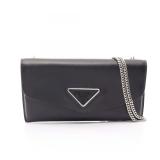 Prada Triangle Mini Shoulder Bag Black