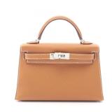 Hermes Mini Kelly 2 Gold Brown