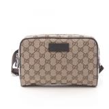 Gucci GG Canvas Waist Bag Beige Brown