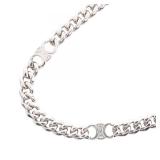 Celine Triomphe Gourmet Silver Necklace