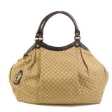 Gucci GHW Tote Handbag Brown
