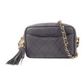 Chanel GHW Chain Shoulder Navy