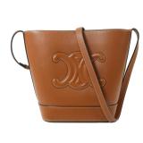 Celine GHW Small Bucket Triomphe Brown
