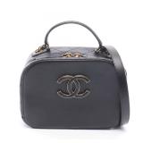 Chanel COCO Mark Leather Black