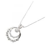 Diamond Necklace 18K White Gold