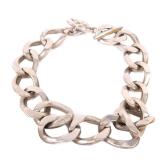 Chanel CC Silver Choker Necklace