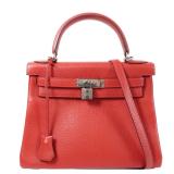 Hermes PHW Kelly 28 Rouge Casaque