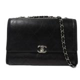 Chanel SHW Crumpled Flap Black
