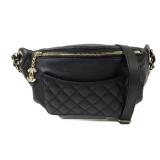 Chanel CC GHW Waist Bag Black