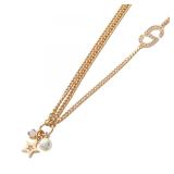 Dior Petit CD Pearl Rhinestone Necklace