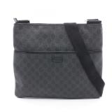 Gucci GG Supreme Shoulder Black Gray