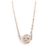 Chanel CC Silver Metal Necklace