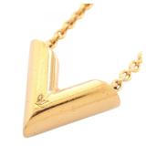 Louis Vuitton Essential V Gold Necklace