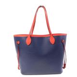 LV SHW Neverfull MM Epi Navy Red