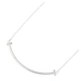 Tiffany T Smile Small Necklace WG