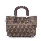 Fendi Zucca Tote Bag Brown Black