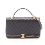 Chanel Top Handle V-Stretch Black