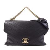 Chanel CC GHW 2 Way Shoulder Black
