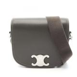Celine Triomphe Strap Shoulder Green