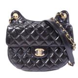 Chanel GHW Chain Shoulder Black
