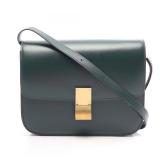 Celine Classic Medium Shoulder Green