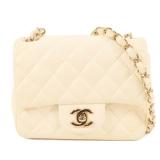 Chanel GHW Mini Flap White