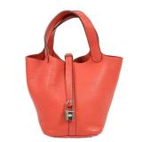 Hermes Picotin PM Rouge Pivoine