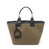 Hermes Steeple 25 Khaki Black