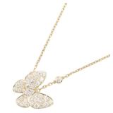 VCA Papillon Diamond Necklace Gold