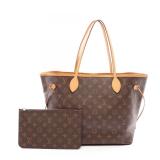 LV Neverfull MM Monogram Brown
