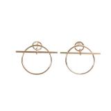 Hermes Loop K18PG Earrings