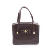 Celine Handbag Brown Leather