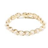 Mikimoto Pearl Bracelet K14YG