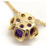 Tiffany Amethyst Necklace 18K Gold