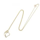 Tiffany Apple Leaf Necklace 18K Gold