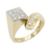 Diamond Ring K18 Yellow Gold