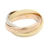 Cartier Trinity Ring Three Gold K18