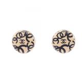 Chanel Coco Mark Round 02P Earrings