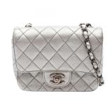 Chanel Mini Chain Crossbody Silver