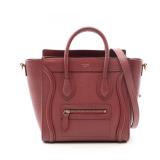 Celine Luggage Nano Bordeaux